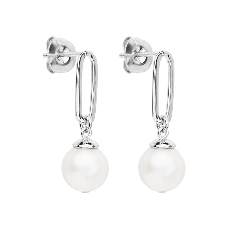 Najo The Enchantress Silver drop stud Earrings