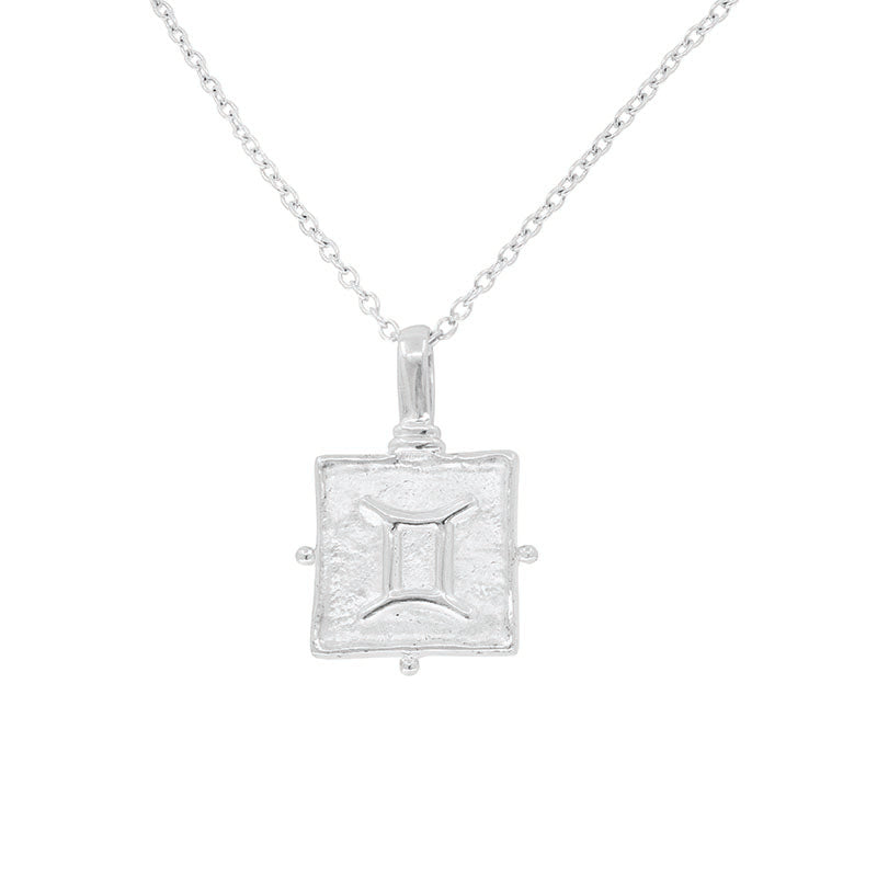 Silver Necklace - Gemini Zodiac