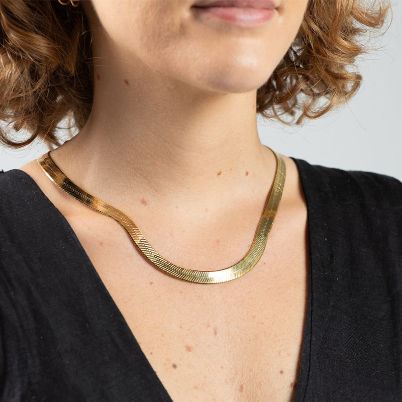 HERRINGBONE NECKLACE – SILVERSHOP - Main Image