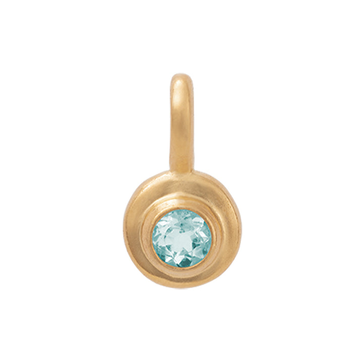 MARCH AQUAMARINE BIRTHSTONE CHARM
