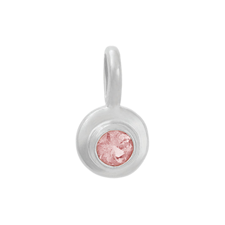 OCTOBER PINK TOURMALINE BIRTHSTONE CHARM