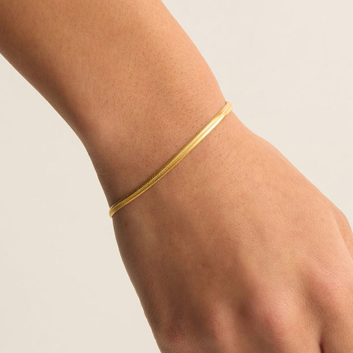 HERRINGBONE CHAIN BRACELET