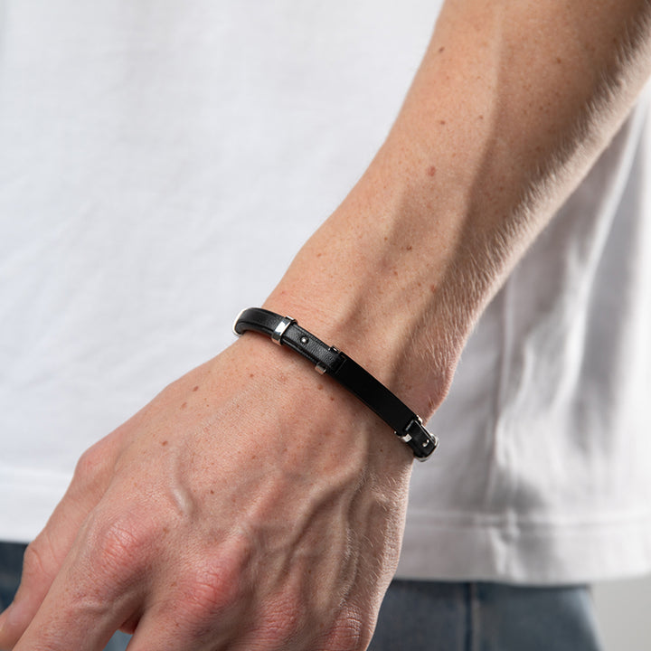ID LEATHER BRACELET