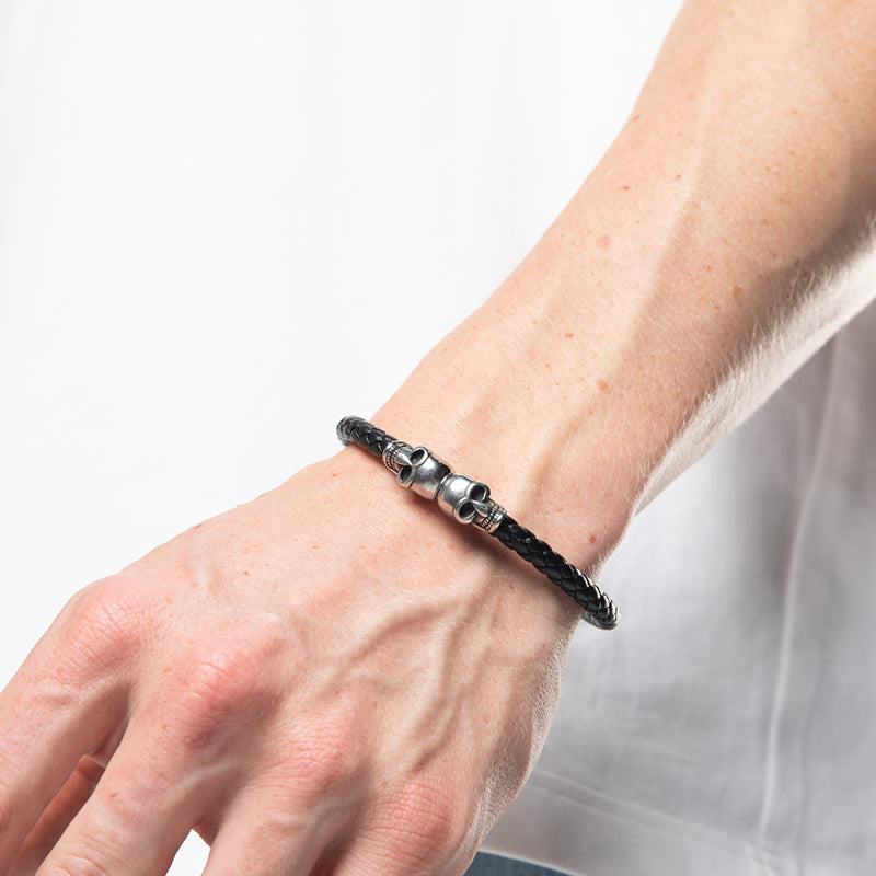 DOUBLE SKULL BRACELET