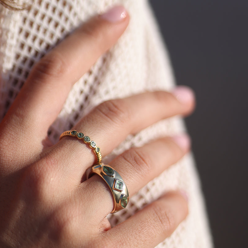 CORONET MOONSTONE RING