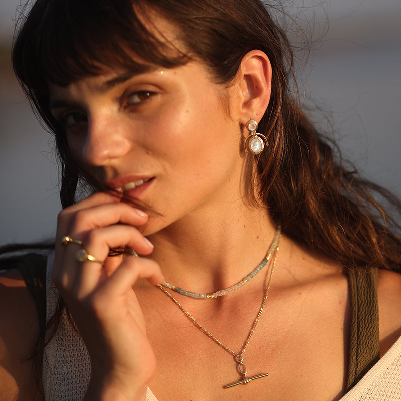 MUSE MOONSTONE EARRINGS