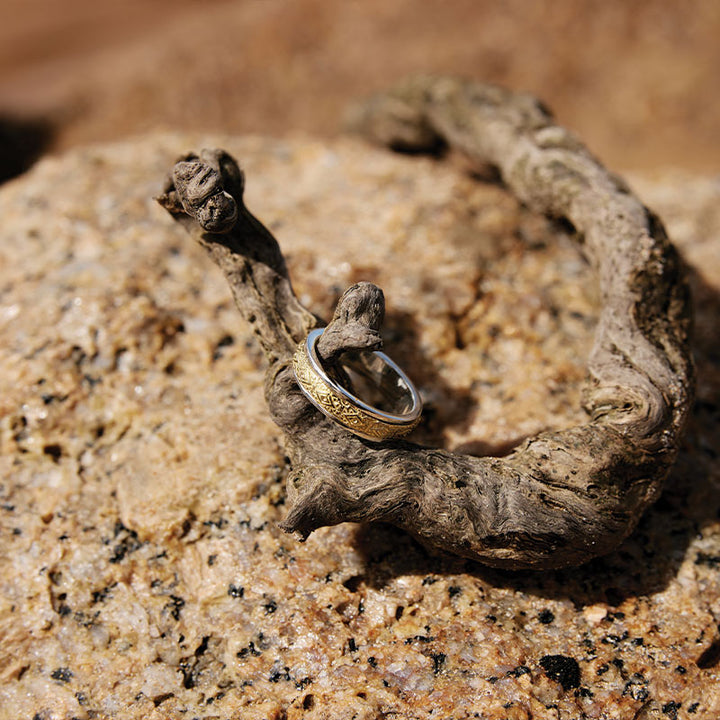 EVIL EYE MEDITATION SPINNING RING