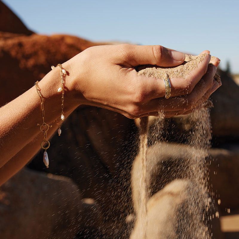 EVIL EYE MEDITATION SPINNING RING