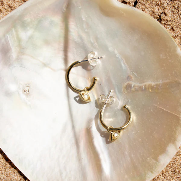 EVIL EYE HOOPS