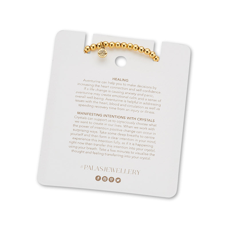 AVENTURINE LOTUS PURITY GEM BRACELET