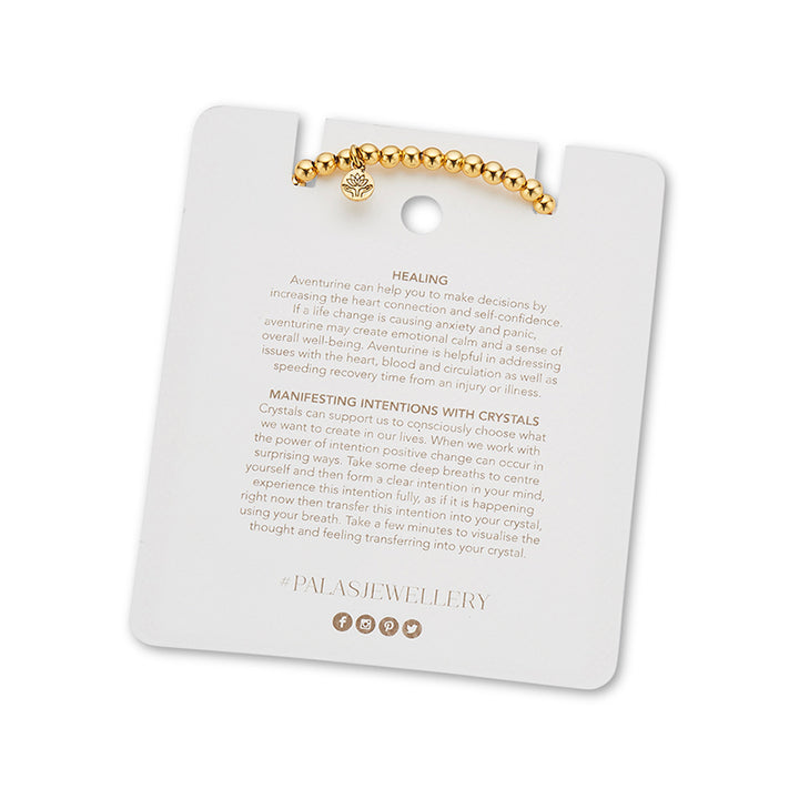 AVENTURINE LOTUS PURITY GEM BRACELET