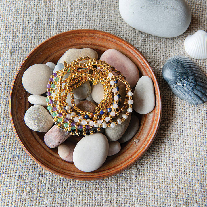 AMETHYST LOTUS PURITY GEM BRACELET
