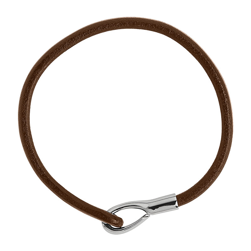 KINSHIP MENS TAN LEATHER BRACELET