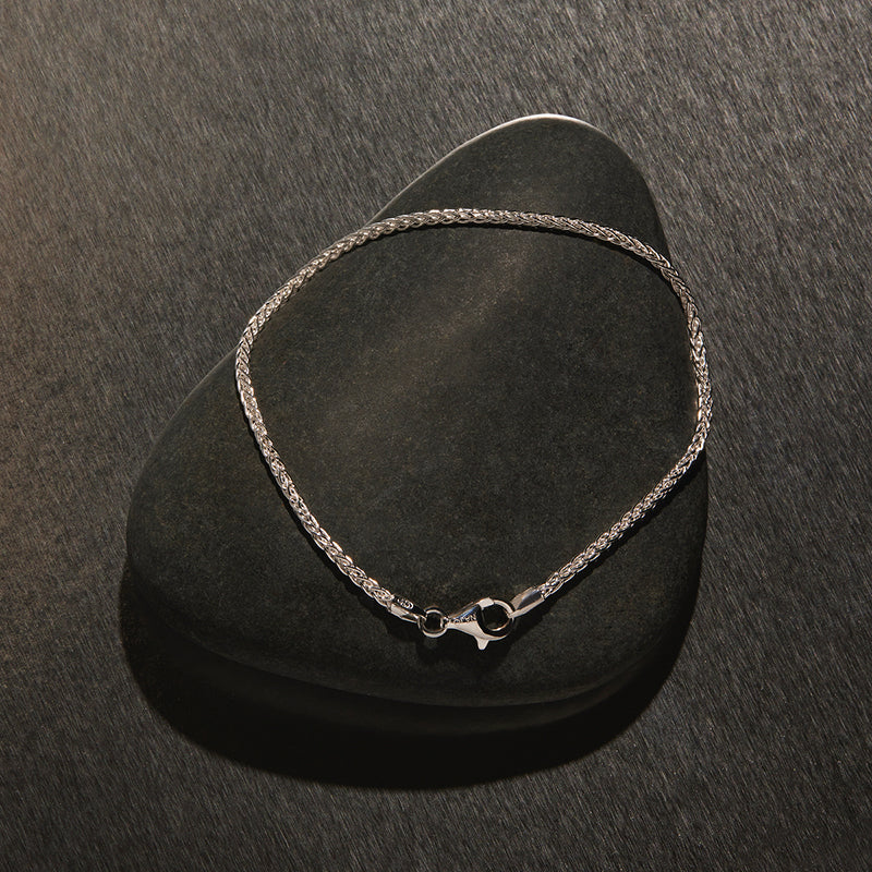 KINETIC MENS SILVER CHAIN BRACELET