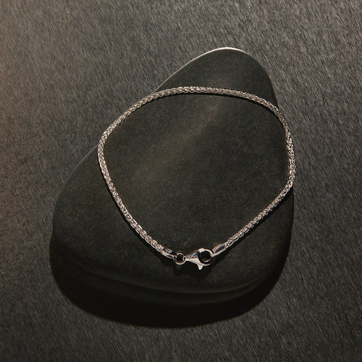 KINETIC MENS SILVER CHAIN BRACELET