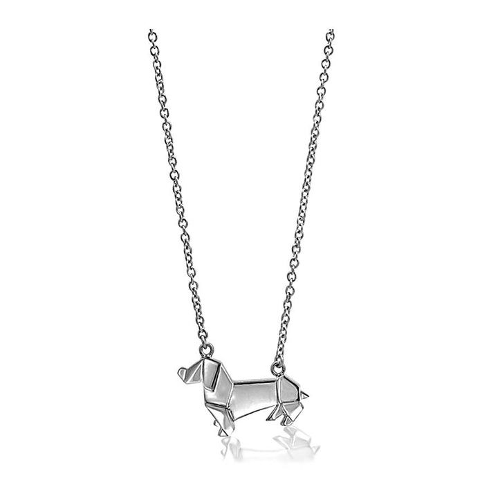 ORIGAMI SAUSAGE DOG NECKLACE
