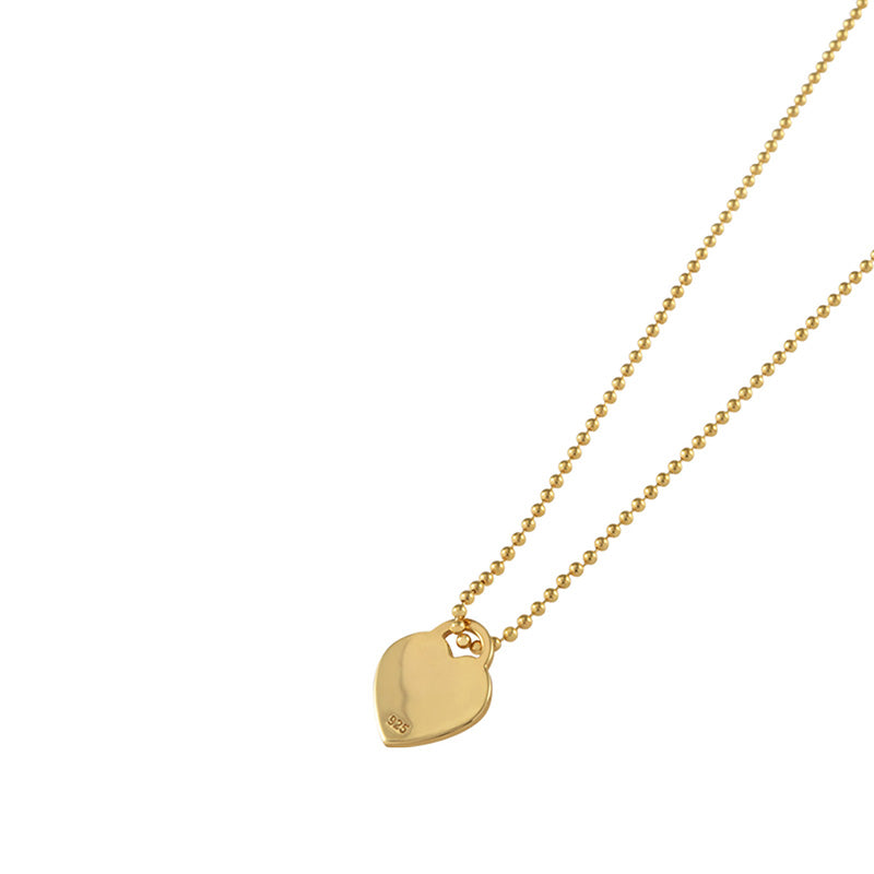 FINE BALL CHAIN WITH VT HEART