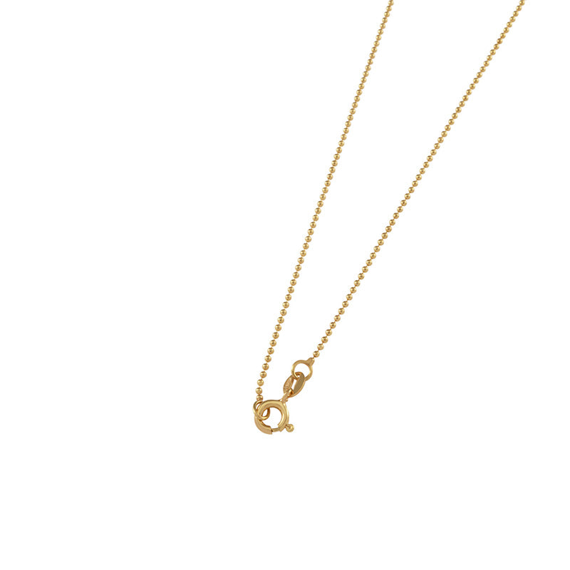 FINE BALL CHAIN WITH VT HEART