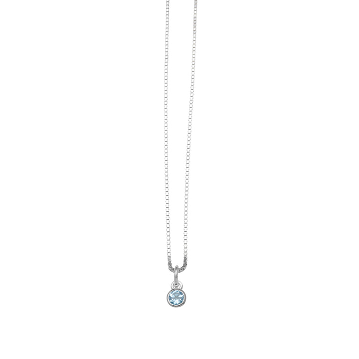 MARCH BIRTHSTONE NECKLACE