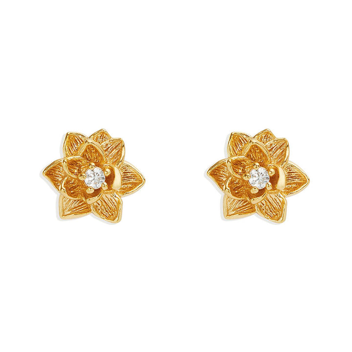 BLOOM WITHIN LOTUS STUD EARRINGS