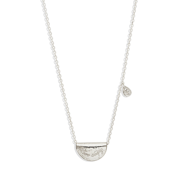 LOTUS BIRTHSTONE NECKLACE - JUNE - MOONSTONE