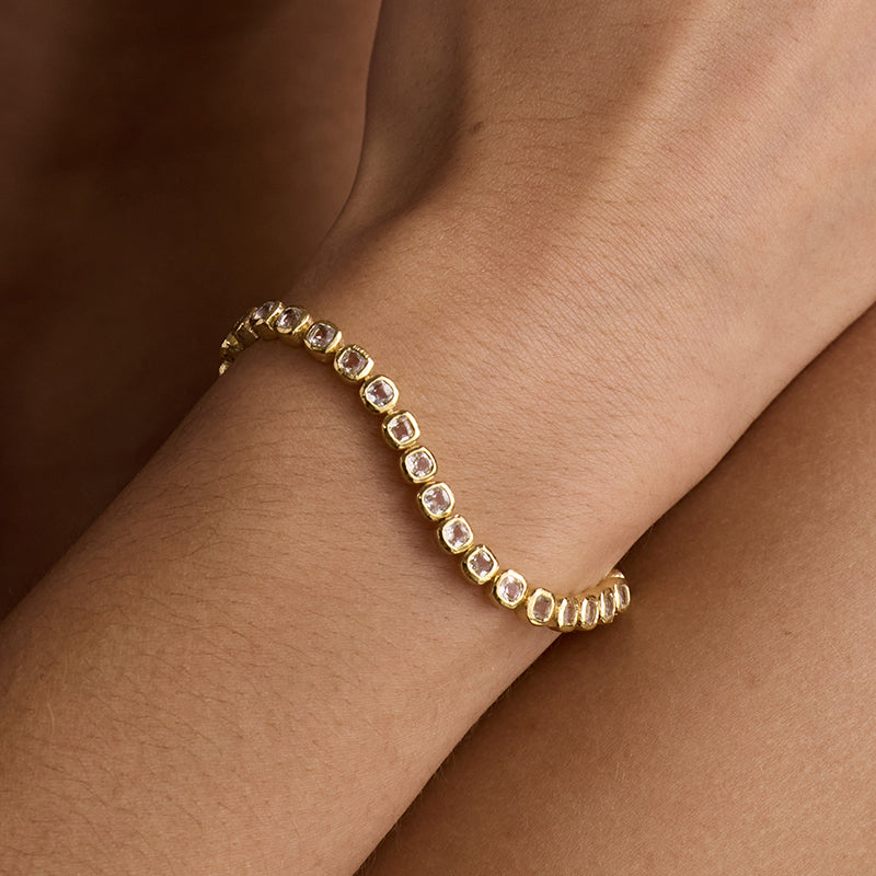 TASMIN TENNIS BRACELET - WHITE TOPAZ