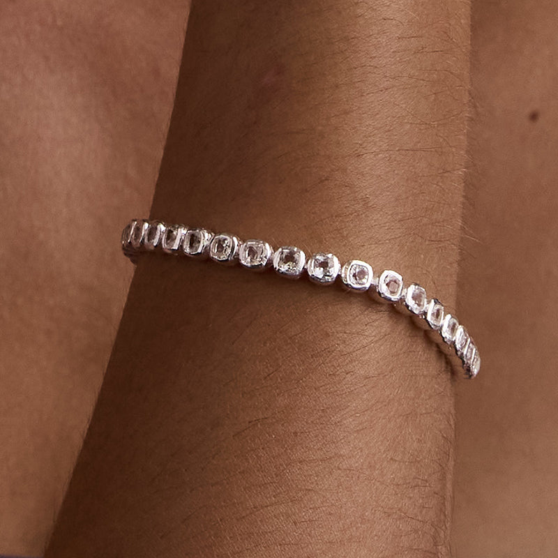 TASMIN TENNIS BRACELET - WHITE TOPAZ