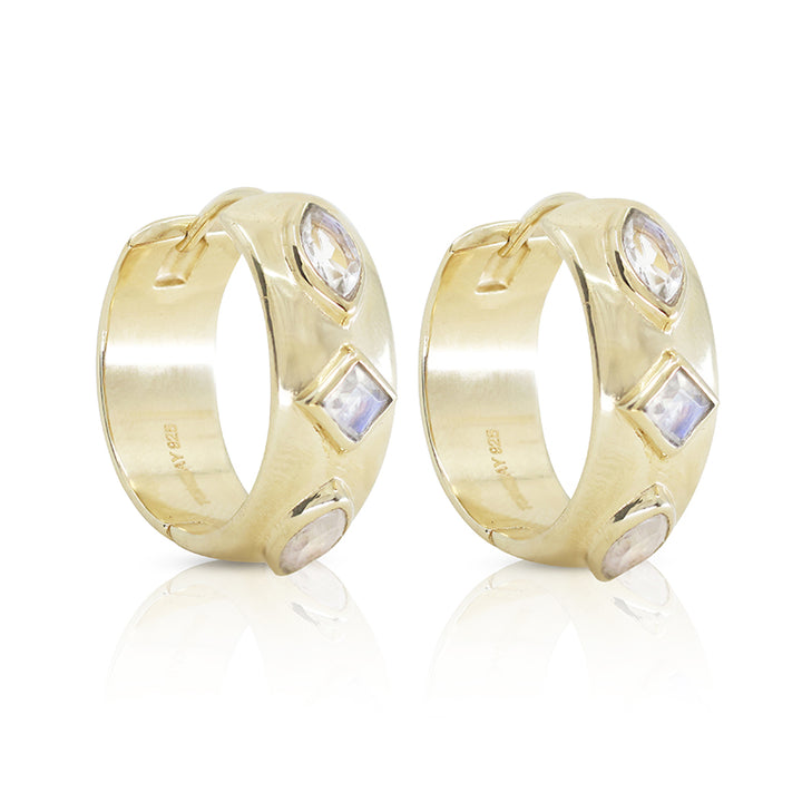CORONET MOONSTONE HOOPS