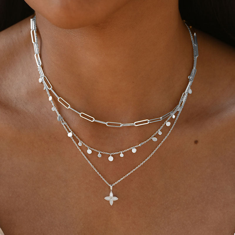 DESERT FLOWER CHARM NECKLACE