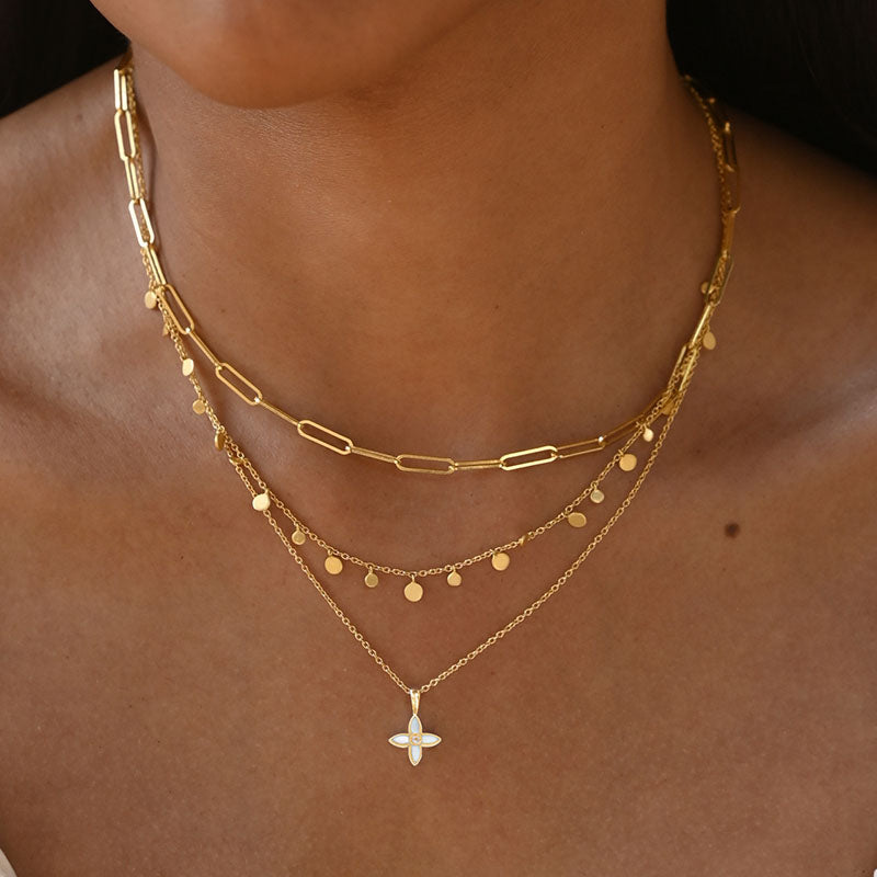 DESERT FLOWER CHARM NECKLACE