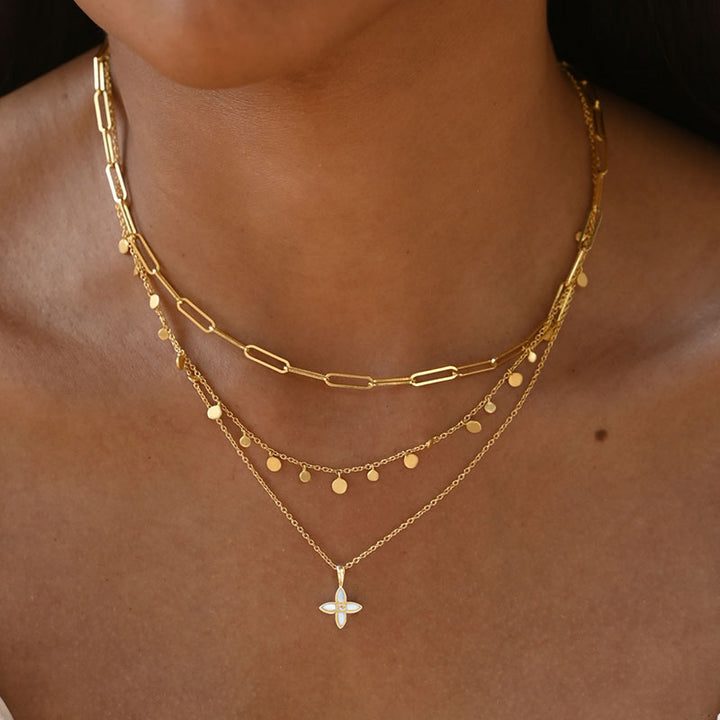 DESERT FLOWER CHARM NECKLACE