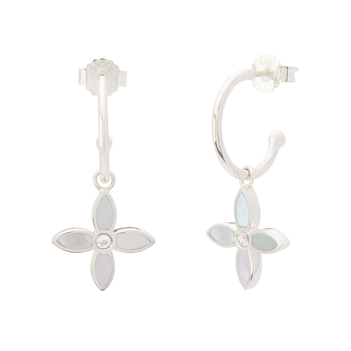 DESERT FLOWER SMALL HOOP EARRINGS