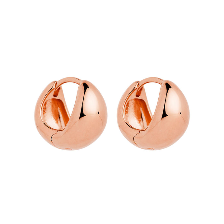LA MUSE ROSE HUGGIE EARRINGS