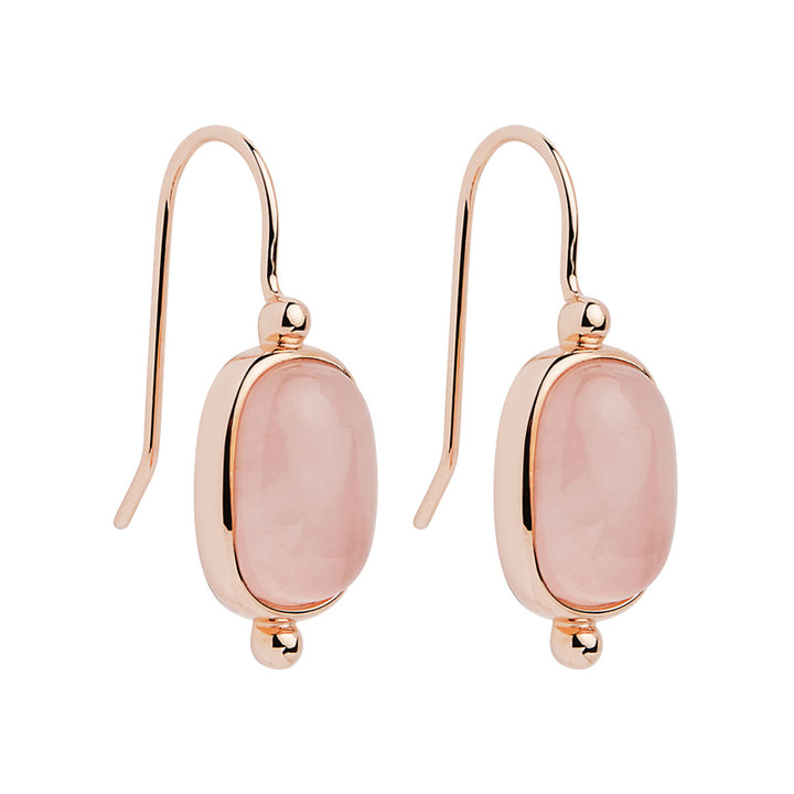 FLEUR ROSE QUARTZ EARRINGS