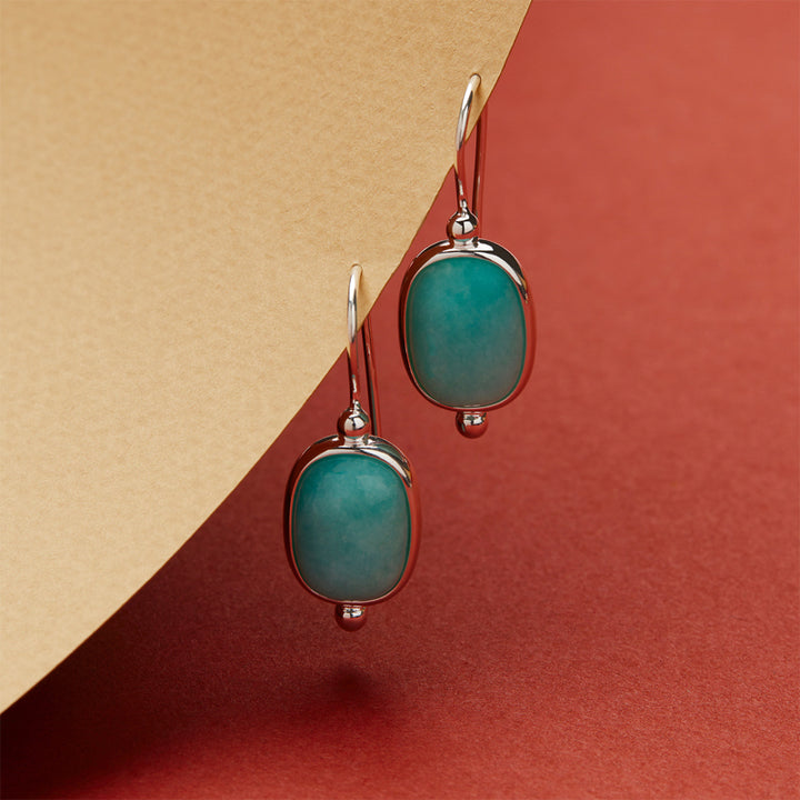 FLEUR AMAZONITE EARRINGS