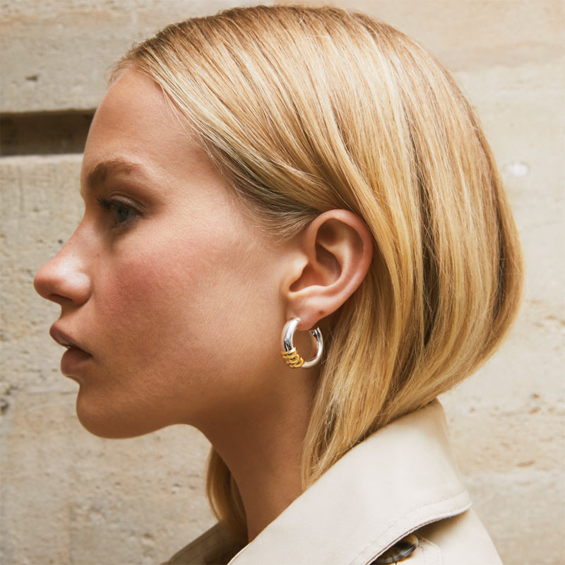 PONT DOR TWO-TONE EARRINGS