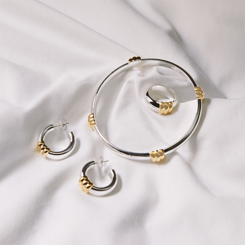 PONT DOR TWO-TONE EARRINGS