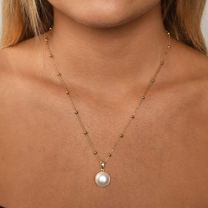 ROSARIO NECKLACE WITH PEARL
