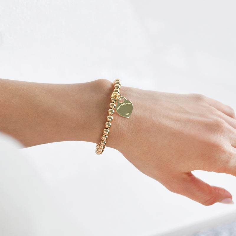 BALL BRACELET WITH VT HEART