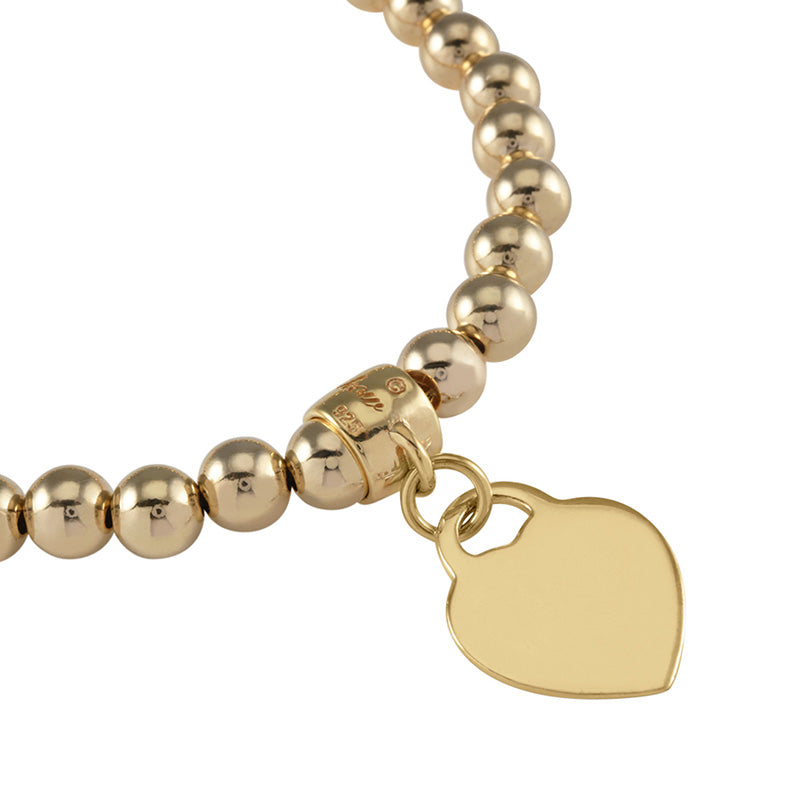 BALL BRACELET WITH VT HEART