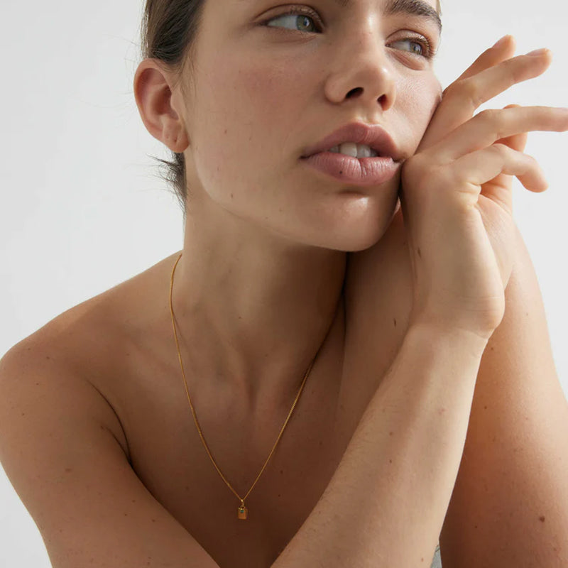 APRIL WHITE TOPAZ BIRTHSTONE CHARM