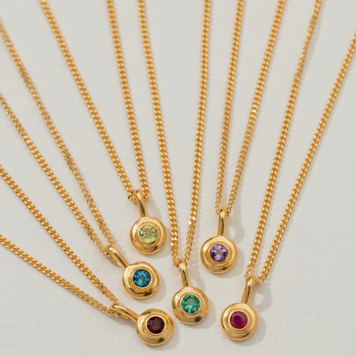 OCTOBER PINK TOURMALINE BIRTHSTONE CHARM