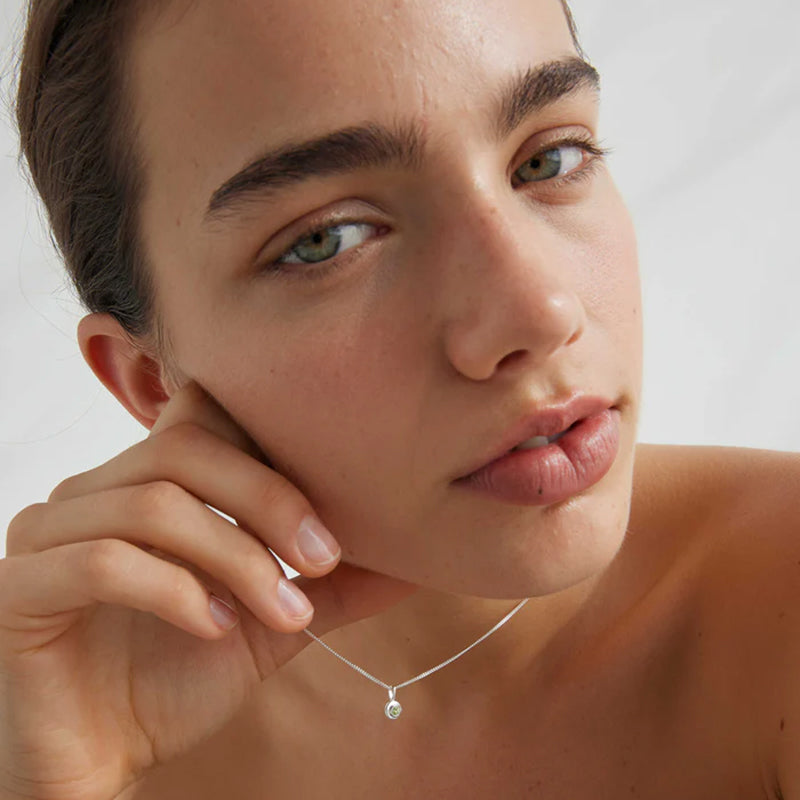 APRIL WHITE TOPAZ BIRTHSTONE CHARM