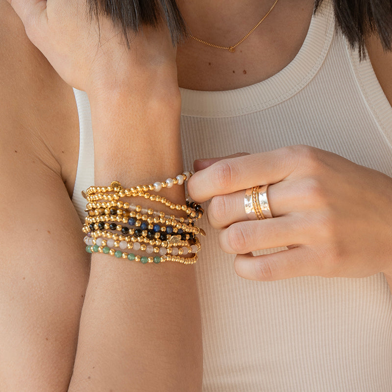 TIGERS EYE LOTUS PURITY GEM BRACELET