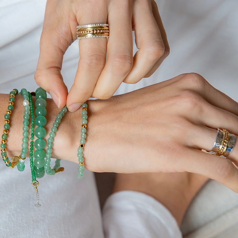 AVENTURINE LOTUS PURITY GEM BRACELET