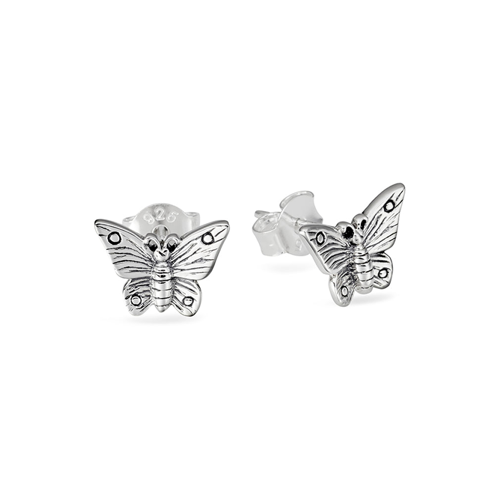 BUTTERFLY LOVERS STUDS – SILVERSHOP
