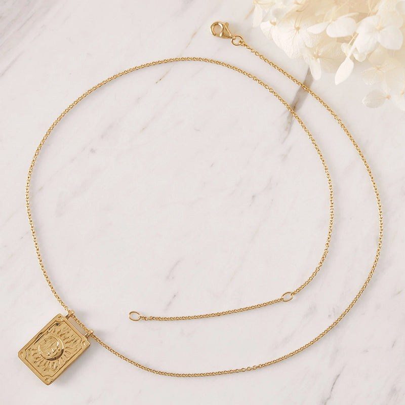 SUN AND MOON TAROT NECKLACE