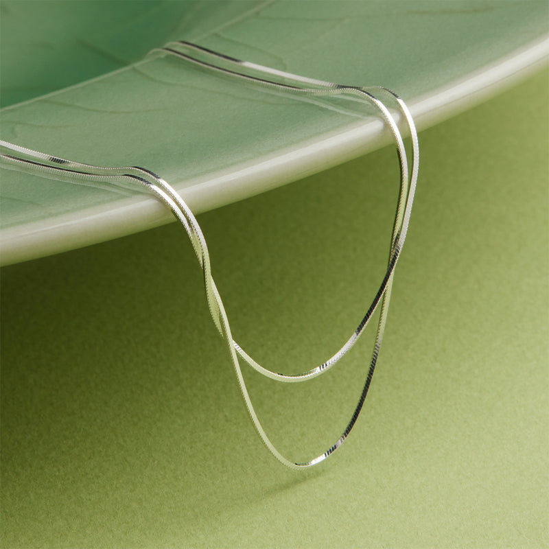 MIRAGE DOUBLE CHAIN NECKLACE