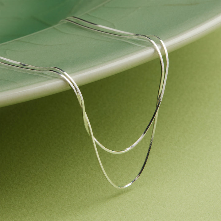 MIRAGE DOUBLE CHAIN NECKLACE