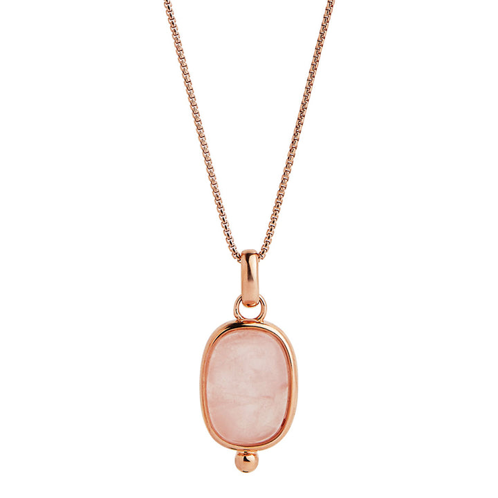 FLEUR ROSE ROSE QUARTZ NECKLACE